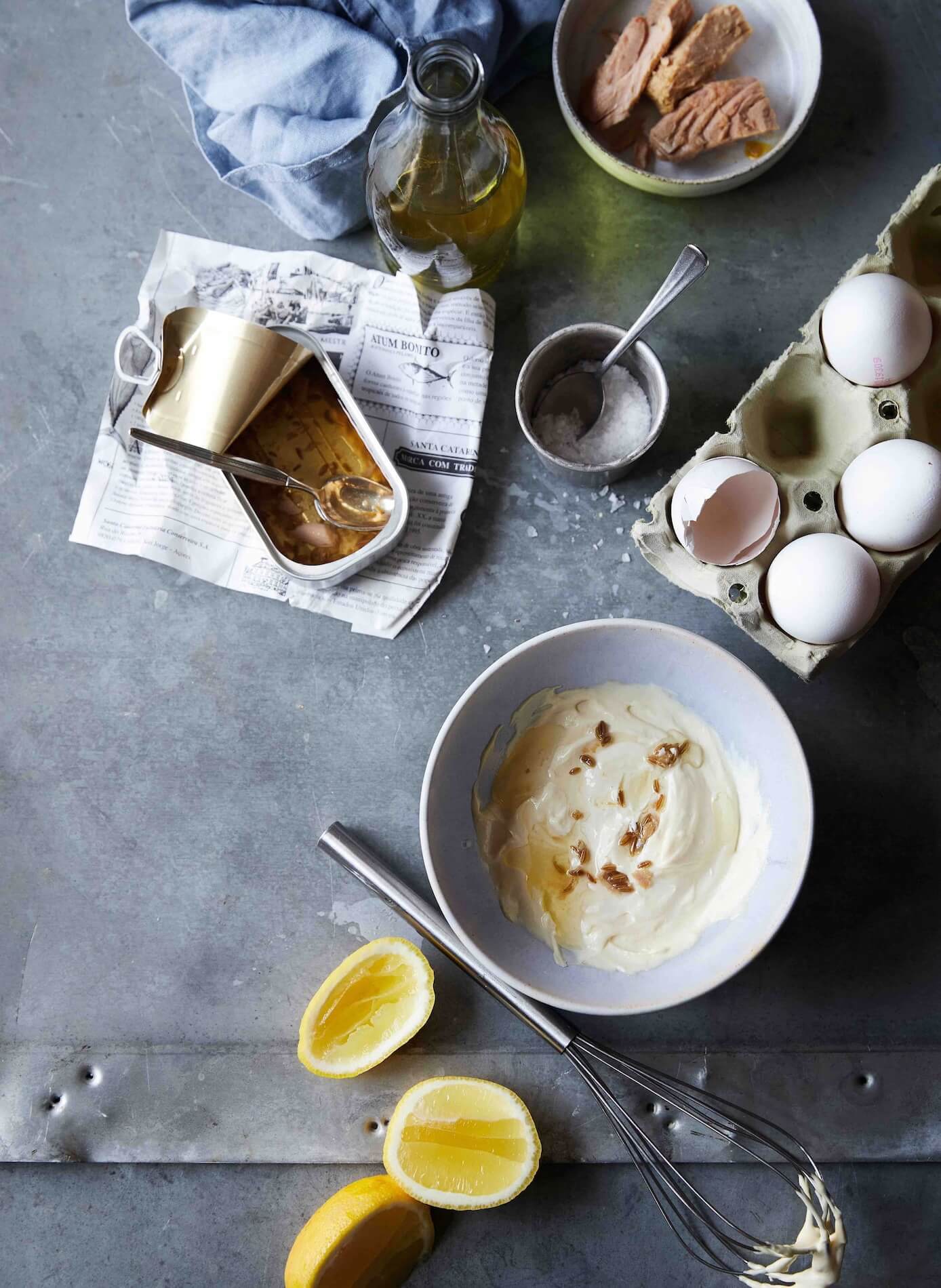 Grøndals hjemmelavede mayo - med olie fra tun