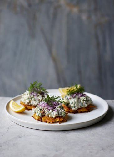 Kartoffelrøsti med makrel