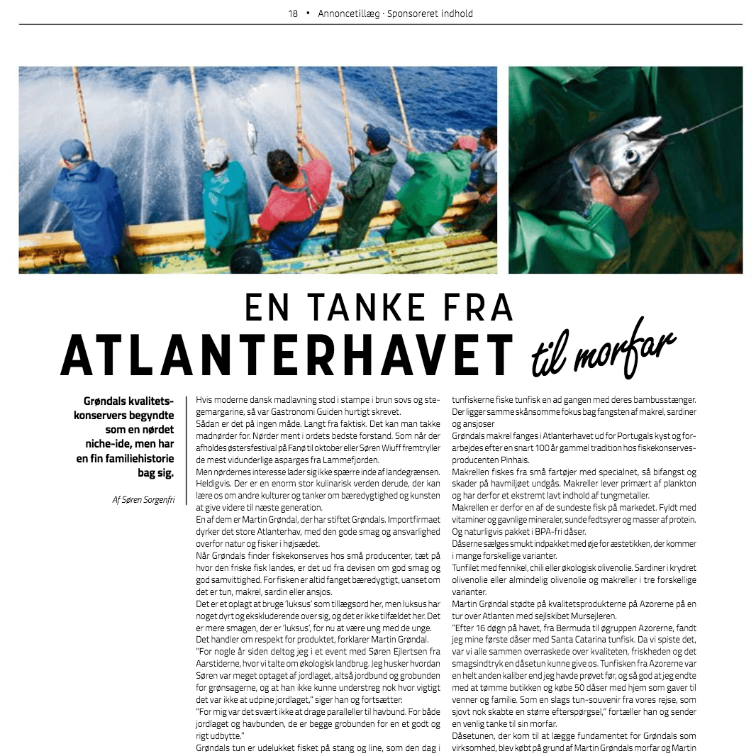 En tanke fra havet - til morfar