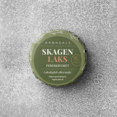 Peberkrydret laks i økologisk olivenolie